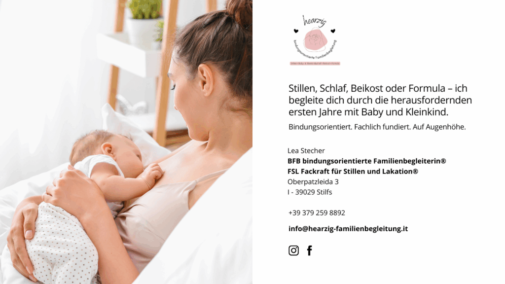 Lea Stecher – bindungsorientierte Familienbegleiterin in Südtirol berät Eltern zu Stillen, Schlaf und Beikost